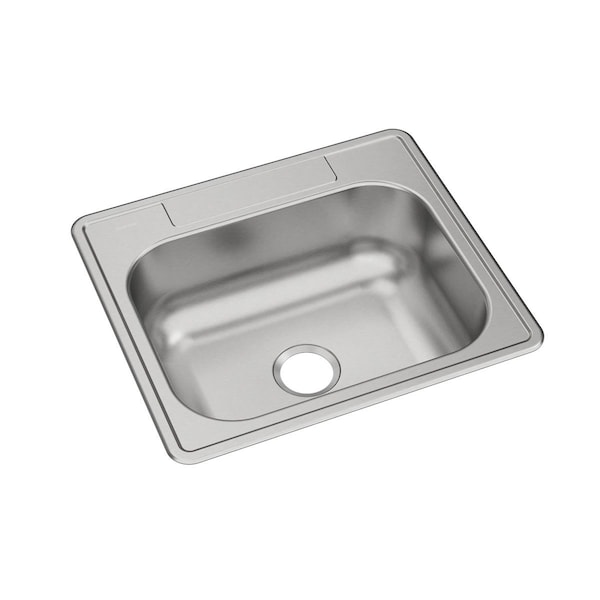 Dayton Stainless Steel 25 X 22 X 8-1/16 Single Bowl Top Mount Sink